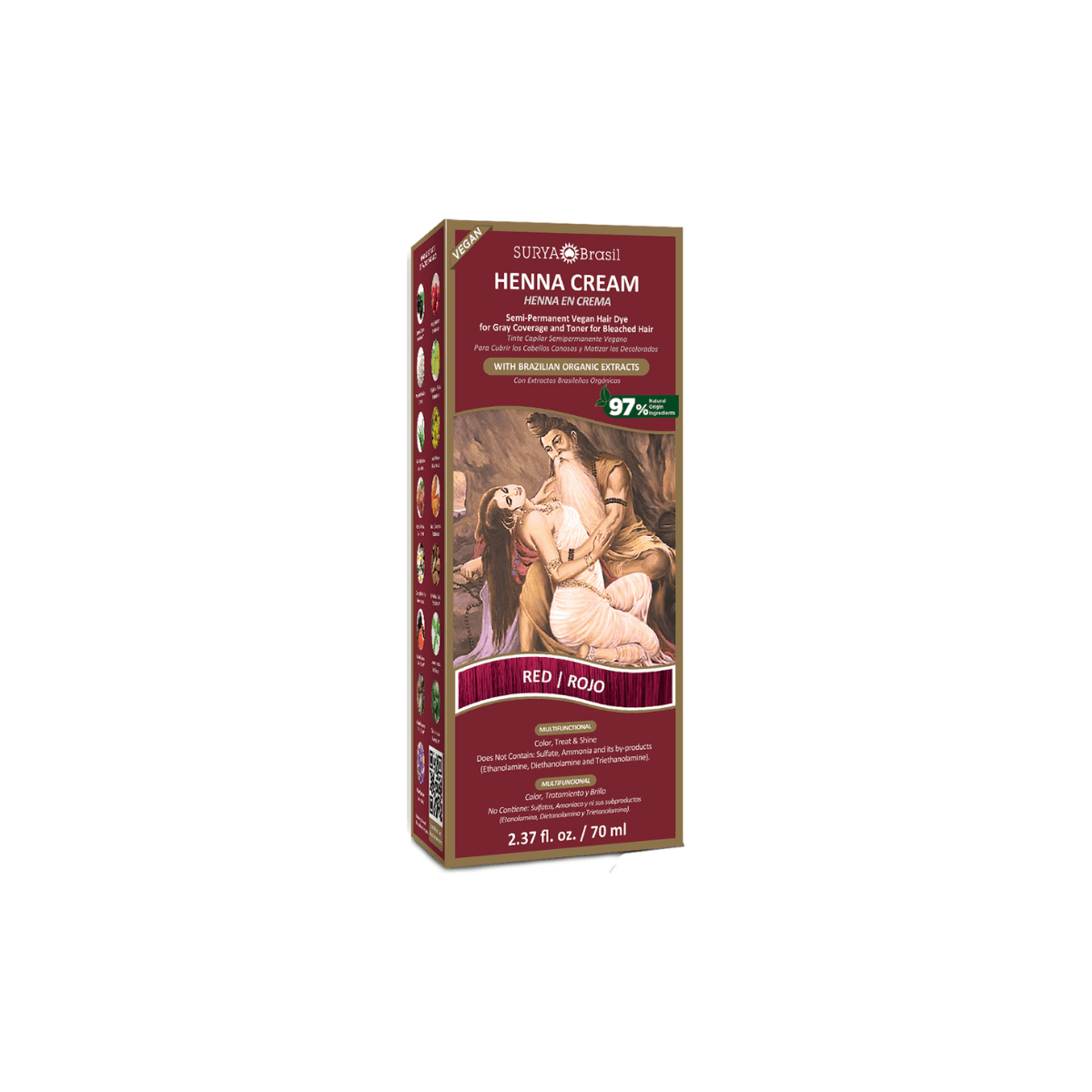 Surya Brasil Henna haarverf creme rood 70 Milliliter - DrogistWereld