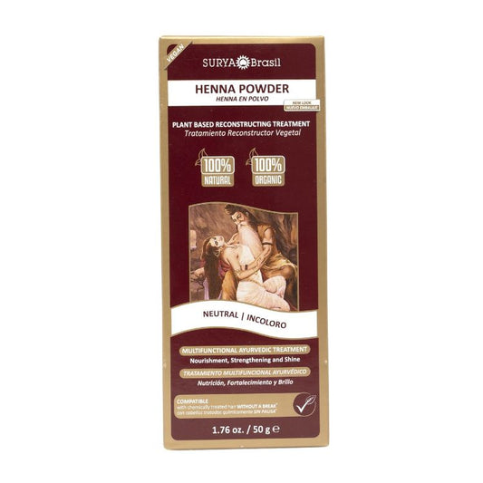 Surya Brasil Henna haarverf poeder neutraal 50 Gram - DrogistWereld