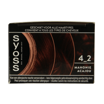 Syoss Color baseline 4 - 2 mahogany brown 1 Set - DrogistWereld