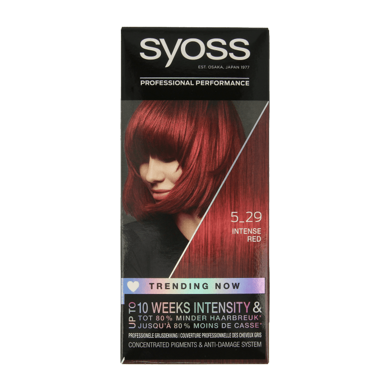Syoss Color baseline 5 - 29 intens rood haarverf 1 Set - DrogistWereld