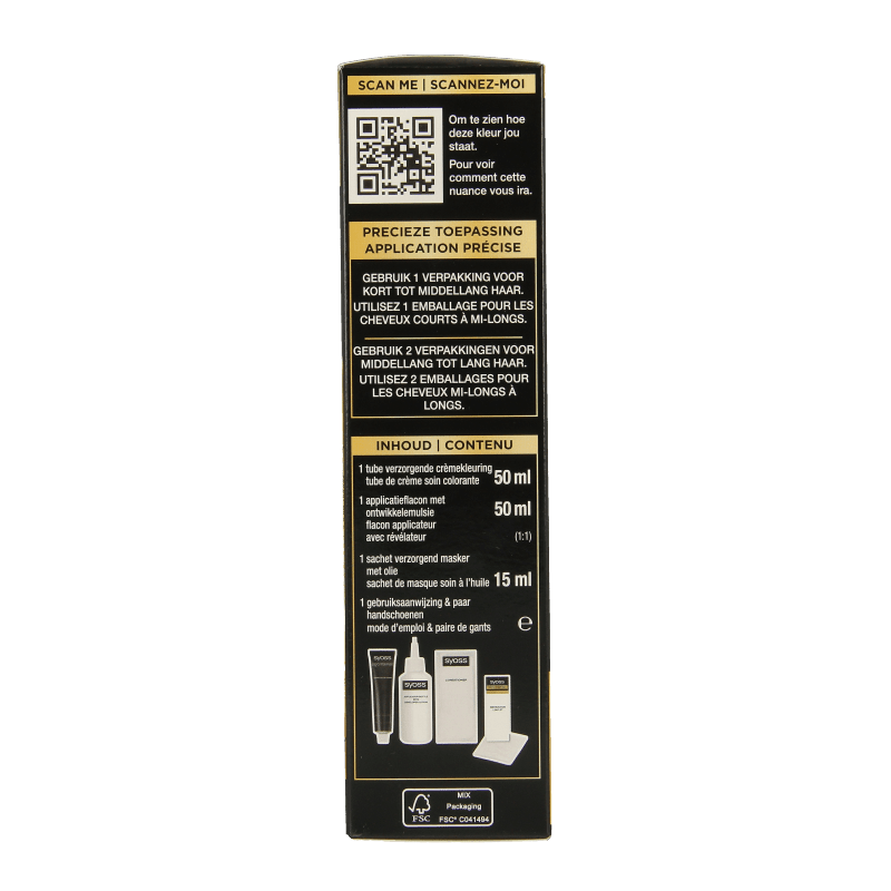 Syoss Color Oleo Intense 1 - 10 intens zwart haarverf 1 Set - DrogistWereld