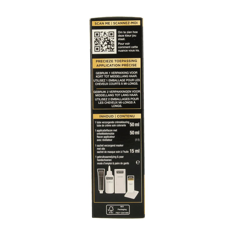 Syoss Color Oleo Intense 2 - 10 bruinzwart haarverf 1 Set - DrogistWereld