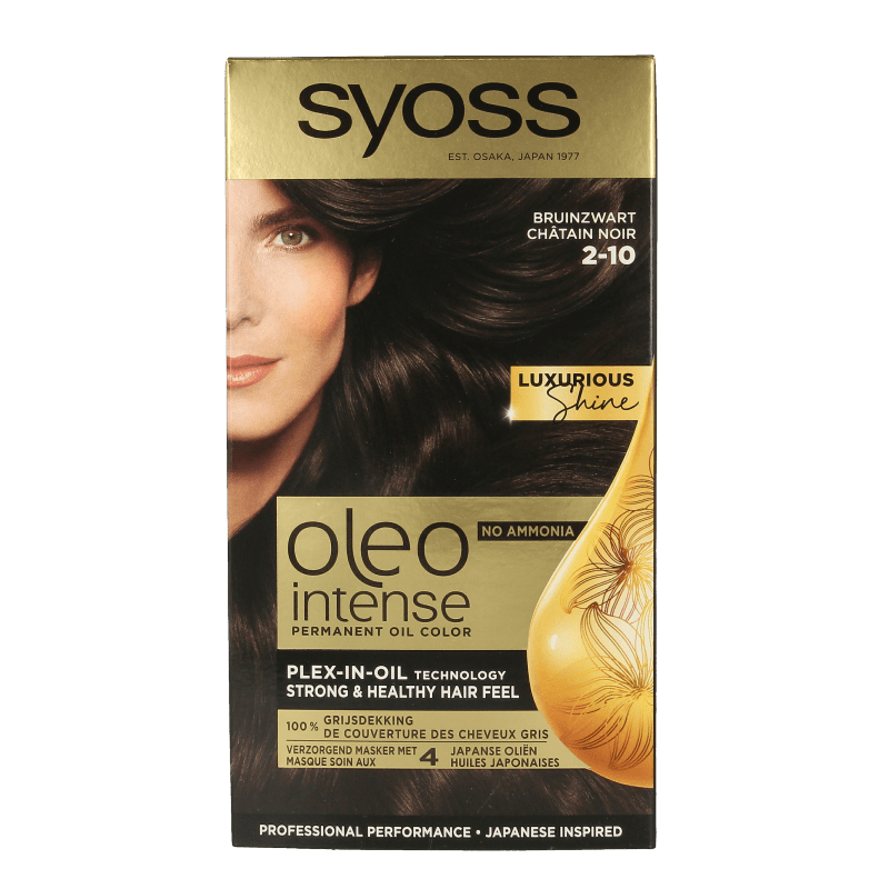 Syoss Color Oleo Intense 2 - 10 bruinzwart haarverf 1 Set - DrogistWereld