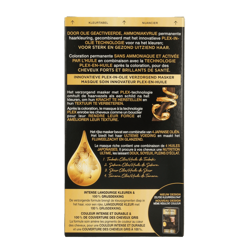 Syoss Color Oleo Intense 2 - 10 bruinzwart haarverf 1 Set - DrogistWereld