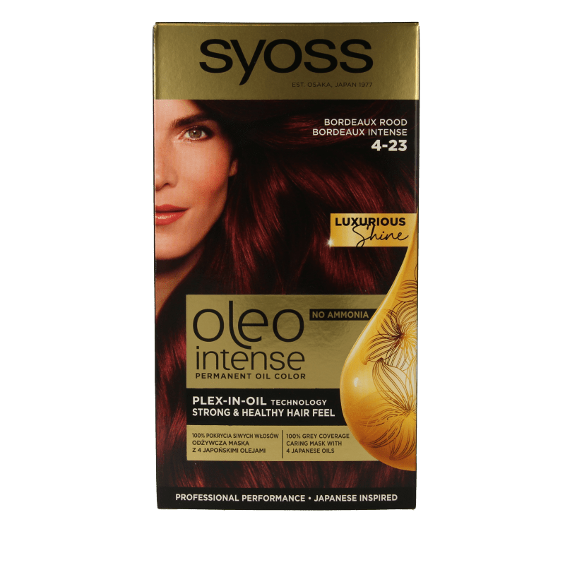 Syoss Color Oleo Intense 4 - 23 bordeaux rood haarverf 1 Set - DrogistWereld