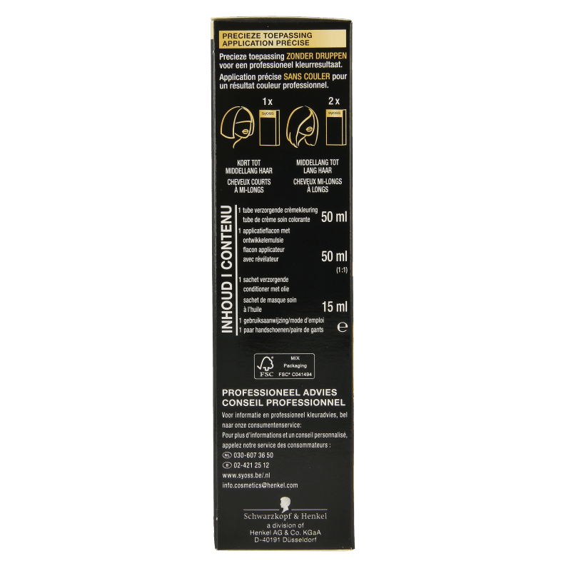 Syoss Color Oleo Intense 7 - 00 middenblond haarverf 1 Set - DrogistWereld