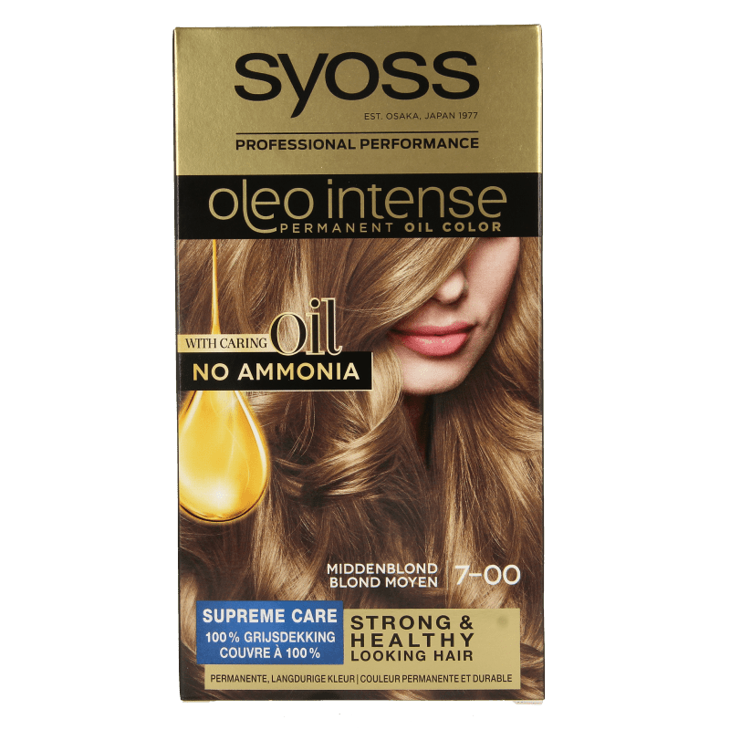 Syoss Color Oleo Intense 7 - 00 middenblond haarverf 1 Set - DrogistWereld