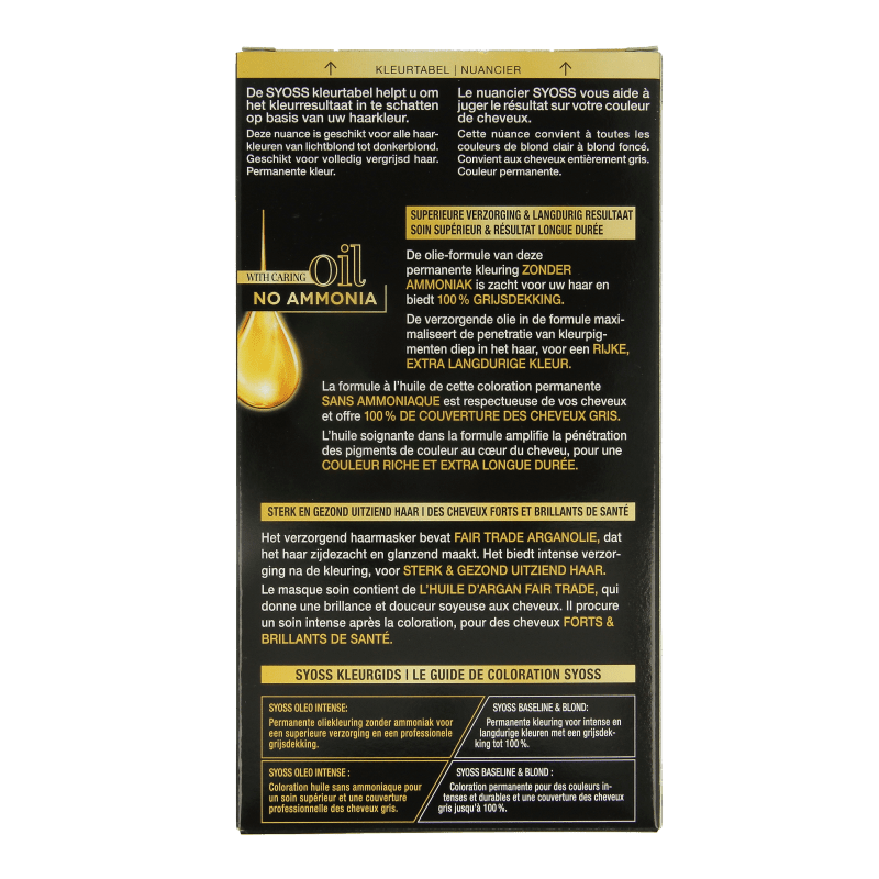 Syoss Color Oleo Intense 8 - 05 beige blond haarverf 1 Set - DrogistWereld