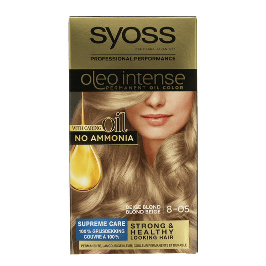 Syoss Color Oleo Intense 8 - 05 beige blond haarverf 1 Set - DrogistWereld