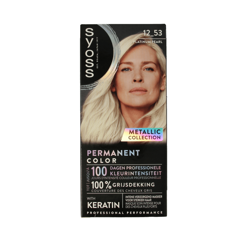 Syoss Metallics 12 - 53 platinum pearl 1 Set - DrogistWereld