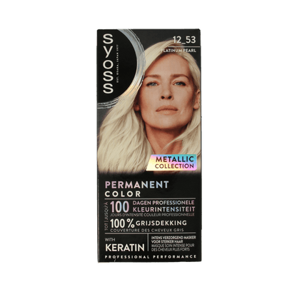 Syoss Metallics 12 - 53 platinum pearl 1 Set - DrogistWereld