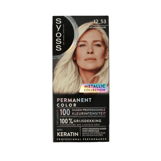 Syoss Metallics 12 - 53 platinum pearl 1 Set - DrogistWereld