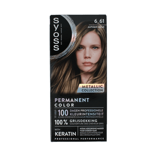 Syoss Metallics 6 - 61 autumn gold 1 Set - DrogistWereld