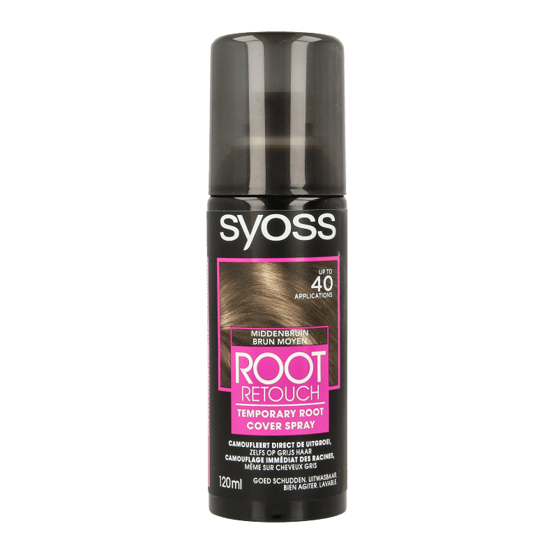 Syoss Uitgroeispray middenbruin 120 Milliliter - DrogistWereld