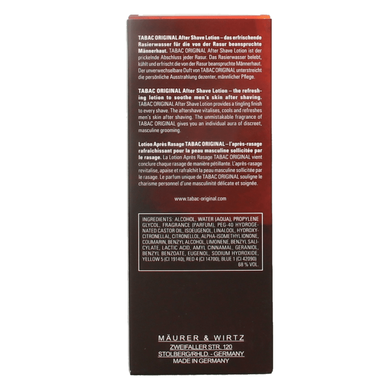 Tabac Original aftershave lotion 100 Milliliter - DrogistWereld