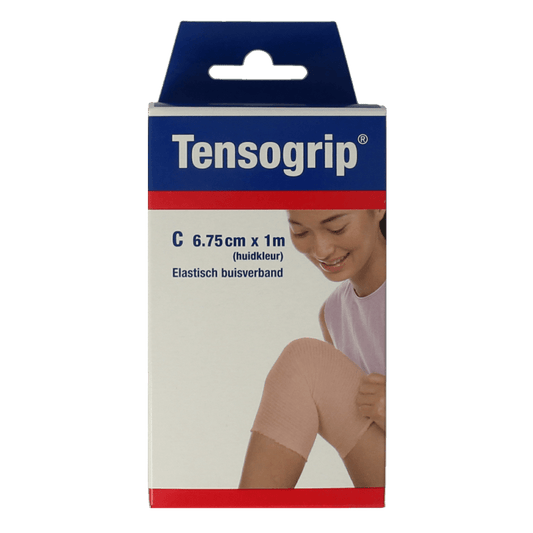 Tensogrip Elastisch buisverband C 1m x 6.75cm huidkleur 1 Stuks - DrogistWereld