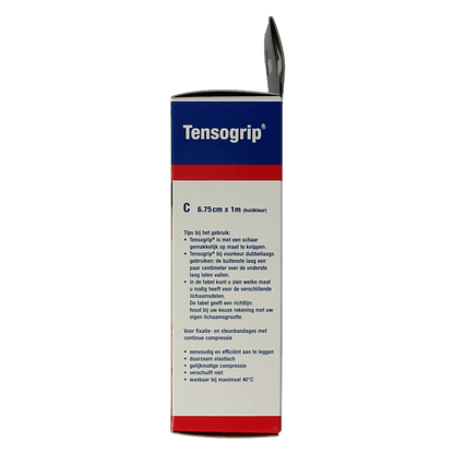 Tensogrip Elastisch buisverband C 1m x 6.75cm huidkleur 1 Stuks - DrogistWereld