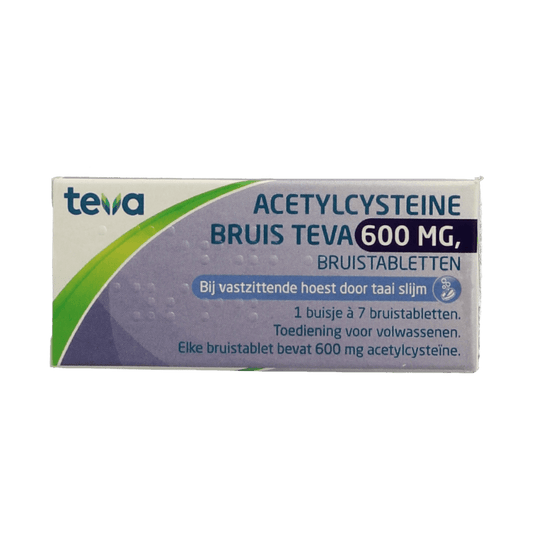 Teva Acetylcysteine 600mg 7 Bruistabletten - DrogistWereld