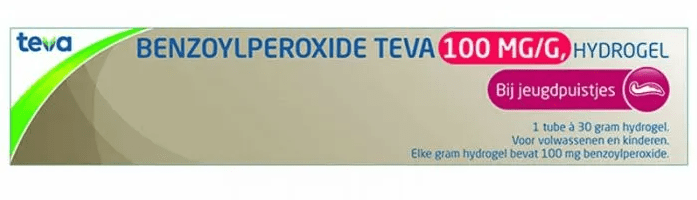 Teva Benzoylperoxide 10% 30 Gram - DrogistWereld