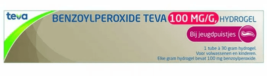 Teva Benzoylperoxide 10% 30 Gram - DrogistWereld