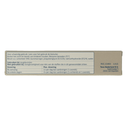 Teva Benzoylperoxide 5% 30 Gram - DrogistWereld