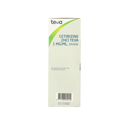 Teva Cetirizine 2HCl 1mg/ml 200 Milliliter - DrogistWereld