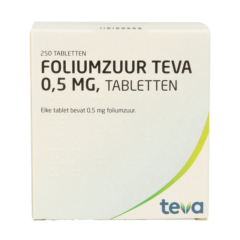 Teva Foliumzuur 0.5 250 Tabletten - DrogistWereld