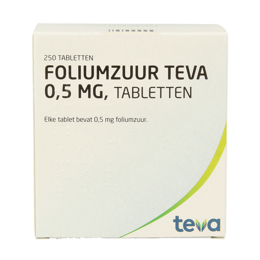 Teva Foliumzuur 0.5 250 Tabletten - DrogistWereld