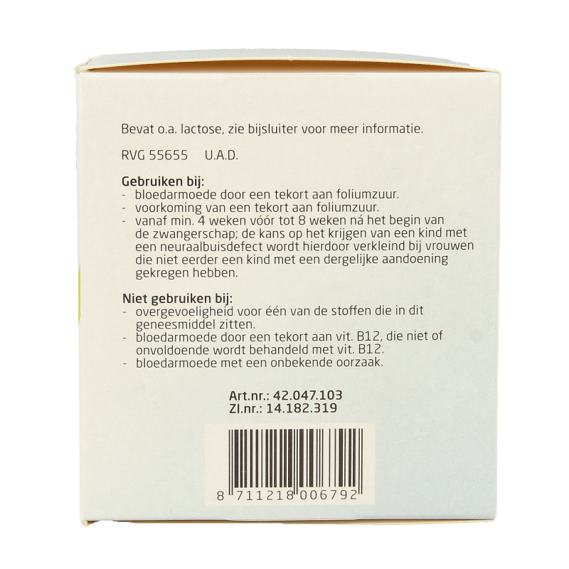 Teva Foliumzuur 0.5 250 Tabletten - DrogistWereld