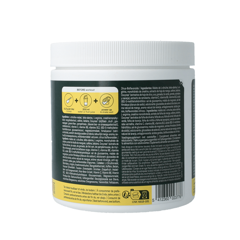 The Green Athlete Pre workout 345 Gram - DrogistWereld