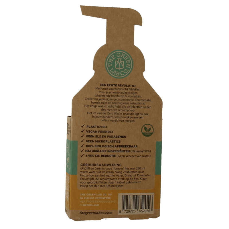 The Green Lab Co Handzeep navulset munt & kamille 4 Stuks - DrogistWereld