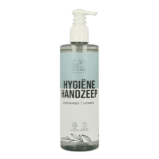 The Green Lab Co Handzeep vloeibaar rozemarijn & gember met pomp 300 Milliliter - DrogistWereld