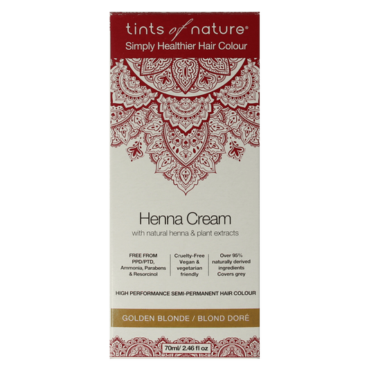 Tints Of Nature Henna cream golden blond semi permanent 70 Milliliter - DrogistWereld
