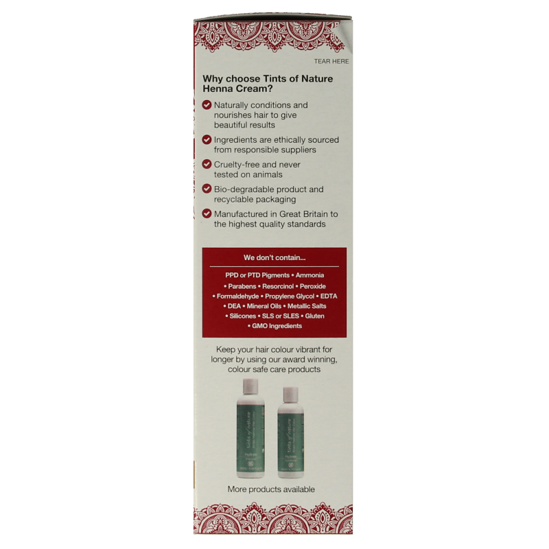 Tints Of Nature Henna cream golden blond semi permanent 70 Milliliter - DrogistWereld