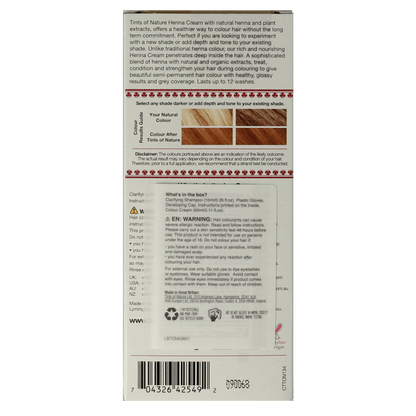 Tints Of Nature Henna cream golden blond semi permanent 70 Milliliter - DrogistWereld