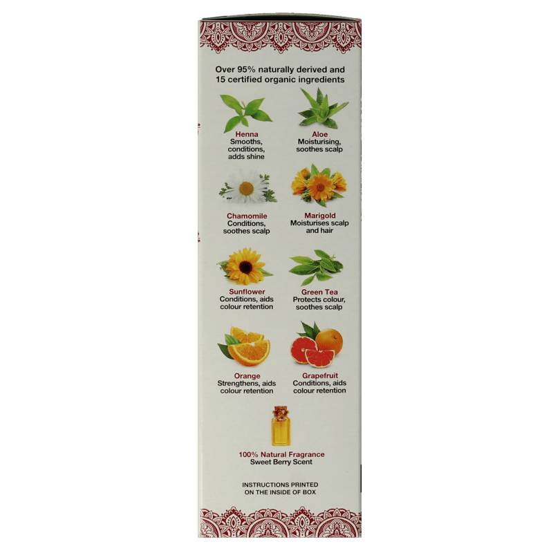 Tints Of Nature Henna cream mahogany red semi permanent 70 Milliliter - DrogistWereld