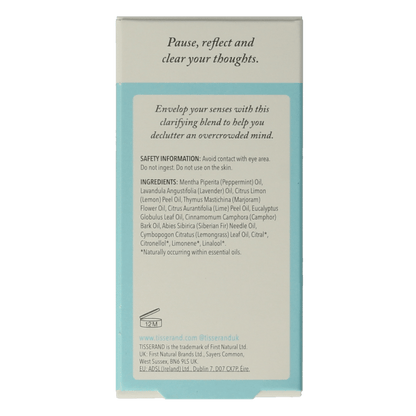Tisserand Diffuser oil mind clear 9 Milliliter - DrogistWereld