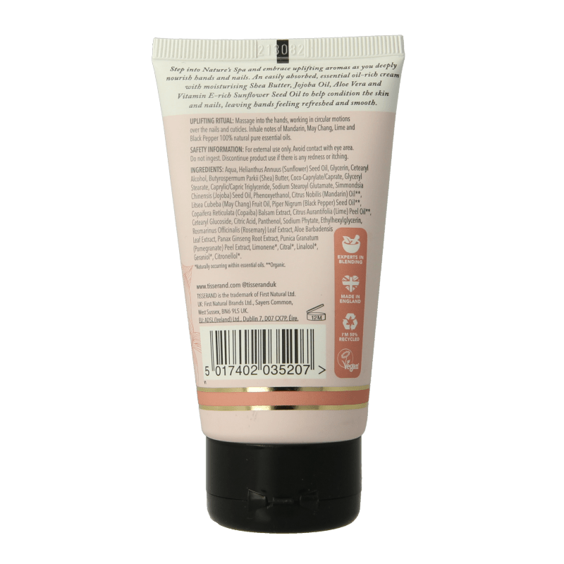 Tisserand Handcreme mandarijn & may chang 75 Milliliter - DrogistWereld