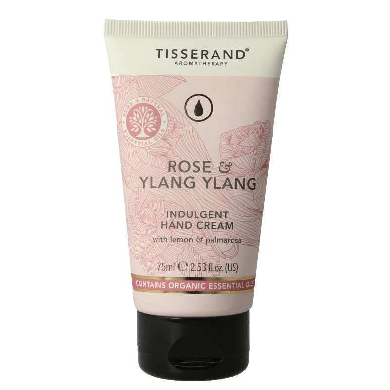 Tisserand Handcreme roos & ylang ylang 75 Milliliter - DrogistWereld