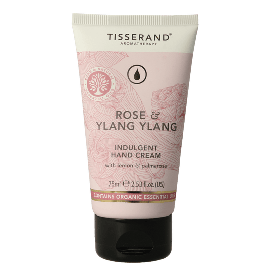 Tisserand Handcreme roos & ylang ylang 75 Milliliter - DrogistWereld