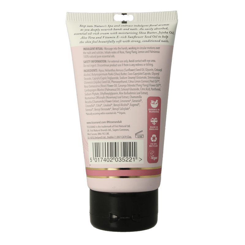 Tisserand Handcreme roos & ylang ylang 75 Milliliter - DrogistWereld
