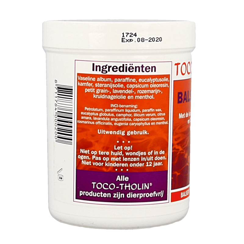Toco Tholin Balsem warm 250 Milliliter - DrogistWereld