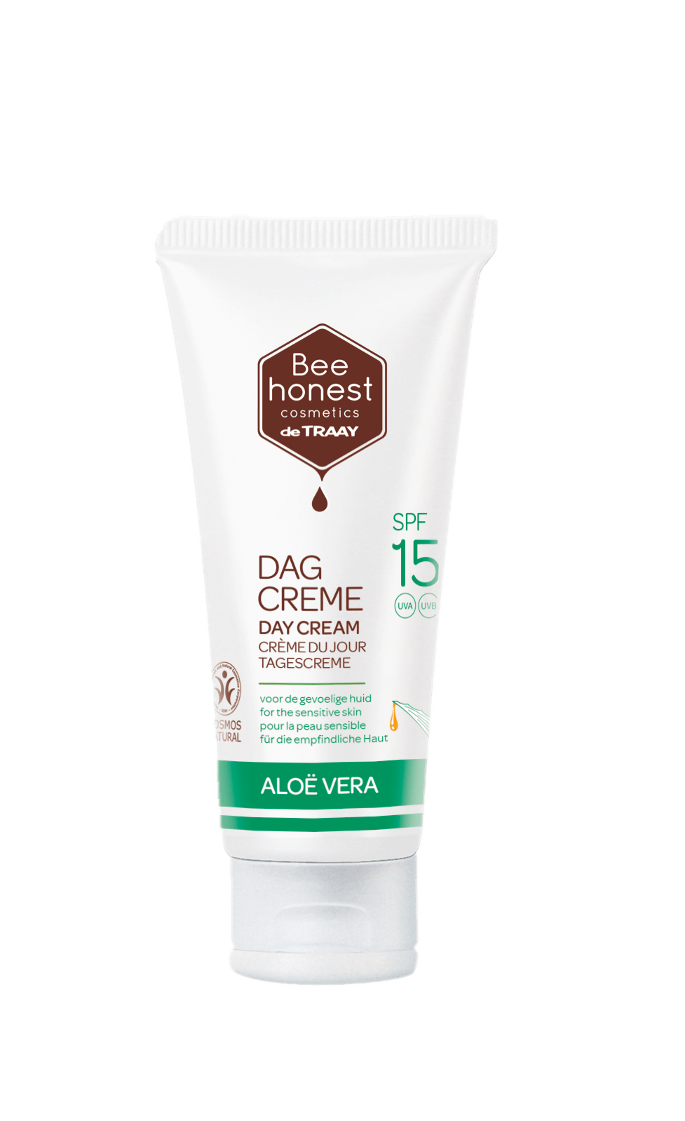 Traay Bee Honest Dagcreme aloe vera SPF15 50 Milliliter - DrogistWereld