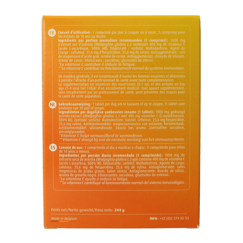 Trenker Acerola 1000 100 Tabletten - DrogistWereld