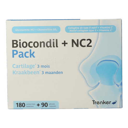 Trenker Biocondil 180 tabs + NC2 90 caps pack 1 Set - DrogistWereld