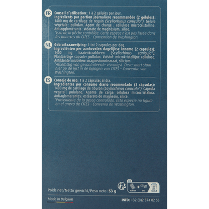 Trenker Cartilage de requin 60 Capsules - DrogistWereld