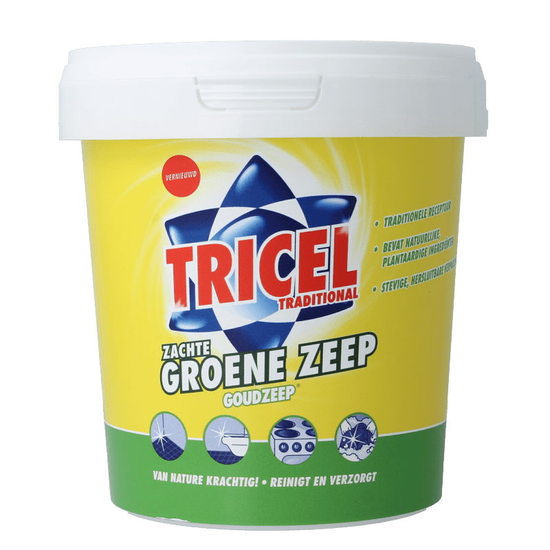 Tricel Goudzeep kuipje groen bio 750 Gram - DrogistWereld