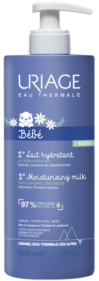 Uriage Bebe 1er lait hydratant 500 Milliliter - DrogistWereld