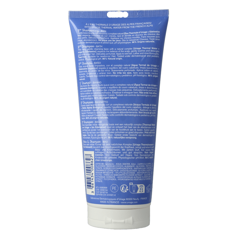 Uriage Bebe 1er shampooing 200 Milliliter - DrogistWereld