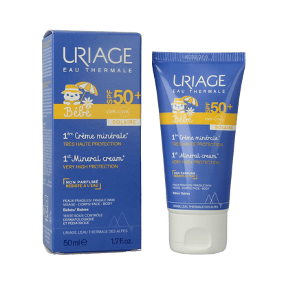 Uriage Bebe 1ere creme minerale SPF50 50 Milliliter - DrogistWereld